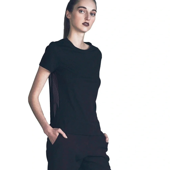 MICHAIL VEETA | DRESSY BLACK T-SHIRT M - Picture 2 of 7